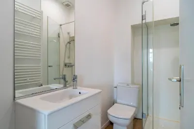 Salle de bains dans l'établissement Le Savenn - Appt vue mer 4p à Bénodet