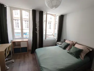Un ou plusieurs lits dans un hébergement de l'établissement Studio - Centre-ville