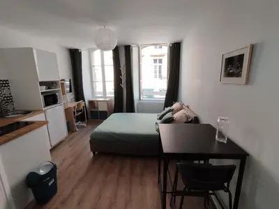 Cuisine ou kitchenette dans l'établissement Studio - Centre-ville