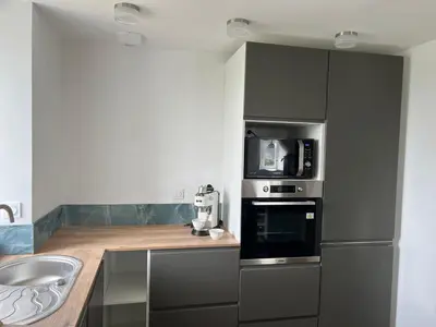Cuisine ou kitchenette dans l'établissement Ty Mein