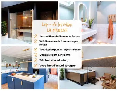 Plan de l'établissement Villa La Marine-Jacuzzi-SPA-400m de la mer