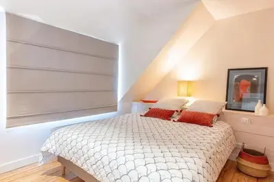 Un ou plusieurs lits dans un hébergement de l'établissement Villa La Marine-Jacuzzi-SPA-400m de la mer