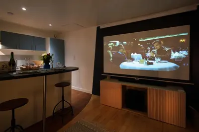 Cuisine ou kitchenette dans l'établissement Le Cocon Ciné
