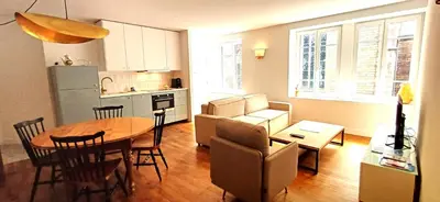 Cuisine ou kitchenette dans l'établissement Appartement cosy