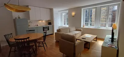 Cuisine ou kitchenette dans l'établissement Appartement cosy