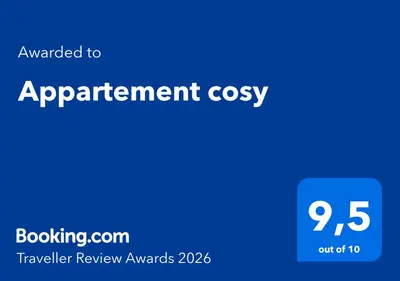 Certificat, récompense, panneau ou autre document affiché dans l'établissement Appartement cosy