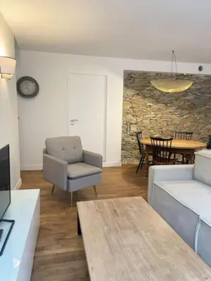Coin salon dans l'établissement Appartement cosy