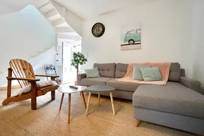 Coin salon dans l'établissement La petite maison de pêcheur
