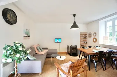 Coin salon dans l'établissement La petite maison de pêcheur