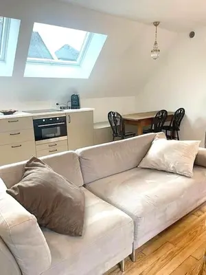 Cuisine ou kitchenette dans l'établissement Appartement BZH