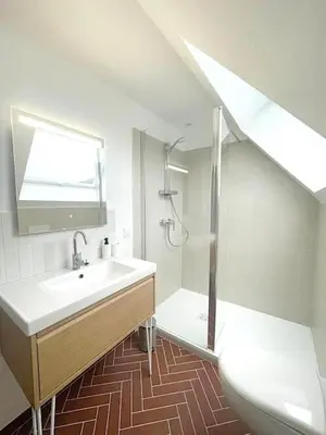 Salle de bains dans l'établissement Appartement BZH
