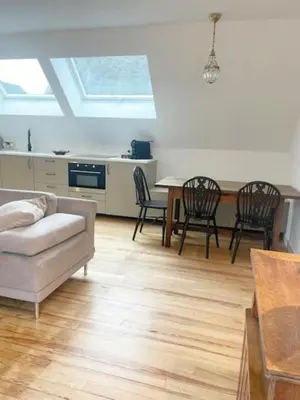 Cuisine ou kitchenette dans l'établissement Appartement BZH