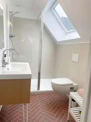 Salle de bains dans l'établissement Appartement BZH