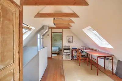 Cuisine ou kitchenette dans l'établissement 1km de la plage, maison de charme pour 6