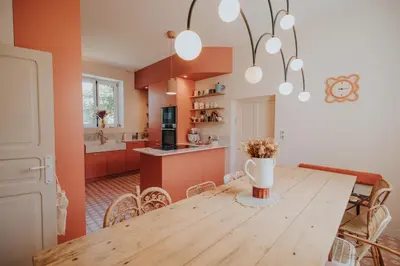 Cuisine ou kitchenette dans l'établissement La Maison Trèfle - Entre terre et mer - 3 chambres et 4 lits double