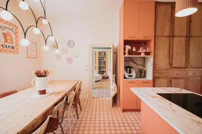 Cuisine ou kitchenette dans l'établissement La Maison Trèfle - Entre terre et mer - 3 chambres et 4 lits double