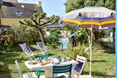 Jardin de l'établissement LocaLise - M20B - Ocean Lodge - Maison avec jardin clos - terrasse - plage à 400m - wifi inclus - draps inclus - animaux bienvenus