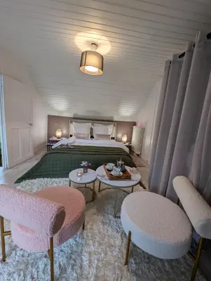 Un ou plusieurs lits dans un hébergement de l'établissement La Petite Maison de Locarn