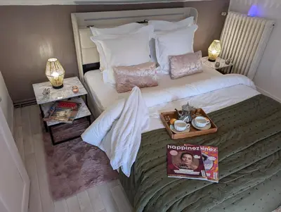 Un ou plusieurs lits dans un hébergement de l'établissement La Petite Maison de Locarn