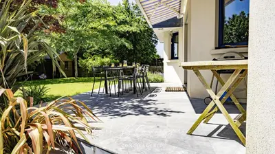 Jardin de l'établissement LA ROSE DES VENTS - CONCARNEAU - 8 personnes