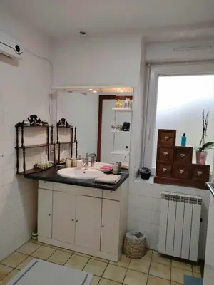 Cuisine ou kitchenette dans l'établissement Chez Merlyn