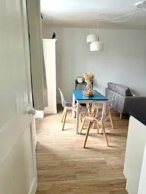 Coin salon dans l'établissement Suite Chemin de halage