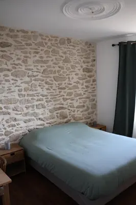Un ou plusieurs lits dans un hébergement de l'établissement Maison de bord de mer à Plouguerneau