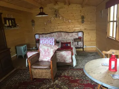 Coin salon dans l'établissement The Love Shack