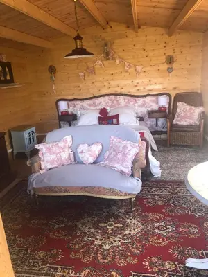 Coin salon dans l'établissement The Love Shack