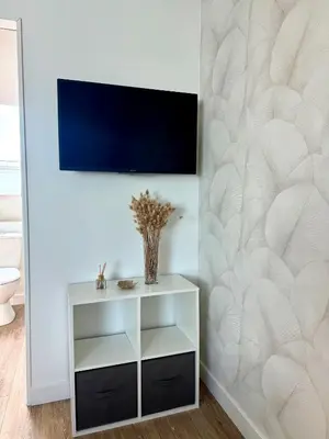 Télévision ou salle de divertissement dans l'établissement Suite Au grand air