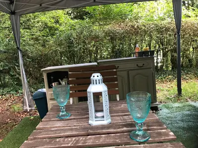 Jardin de l'établissement Jacobs Hideaway