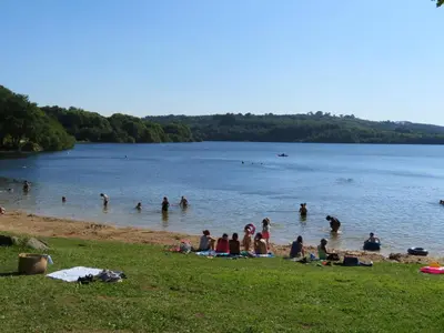 Paysage naturel près de le camping