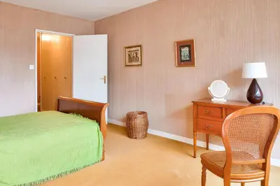 Un ou plusieurs lits dans un hébergement de l'établissement À 200m de la plage, appartement vue mer pour 4