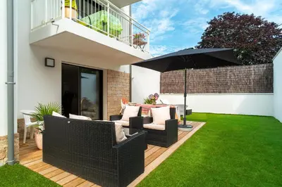 Jardin de l'établissement L'Atlantic - Appt à moins 150m de la plage
