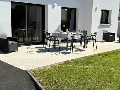 Terrasse ou espace extérieur de l'établissement La Villa Bianca - A 10 min à pied de la plage