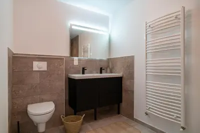 Salle de bains dans l'établissement La Villa Bianca - A 10 min à pied de la plage
