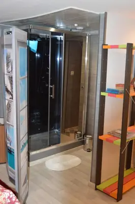 Salle de bains dans l'établissement Chez Pierrette
