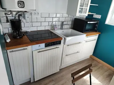Cuisine ou kitchenette dans l'établissement Mon petit crouton