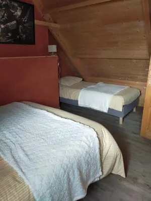 Un ou plusieurs lits dans un hébergement de l'établissement Kelerdut Plage
