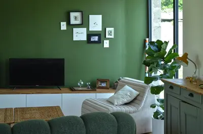 Télévision ou salle de divertissement dans l'établissement Domaine Sea & Tea