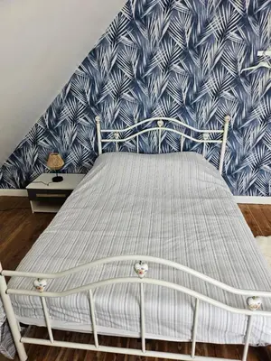 Un ou plusieurs lits dans un hébergement de l'établissement Authentique maison Morlaisienne