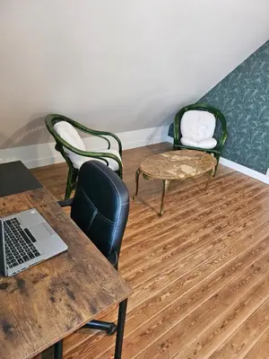 Coin salon dans l'établissement Authentique maison Morlaisienne