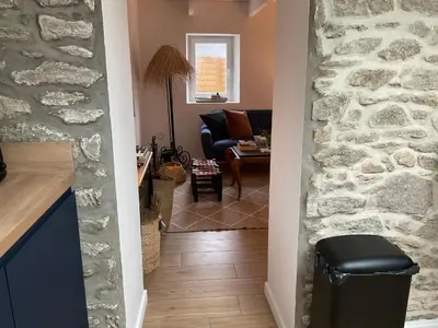 Coin salon dans l'établissement Jolie maison de pêcheur