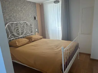 Un ou plusieurs lits dans un hébergement de l'établissement TY MEIN gîte