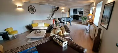 Coin salon dans l'établissement Nouveau Maison campagne Plouescat - TyPra