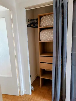 Un ou plusieurs lits dans un hébergement de l'établissement Appartement de charme