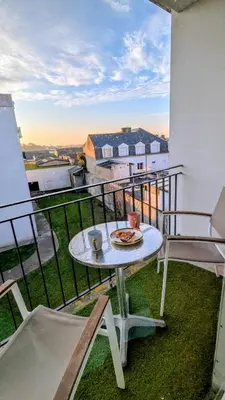 Balcon ou terrasse dans l'établissement Appartement de charme