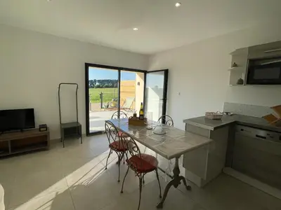 Cuisine ou kitchenette dans l'établissement Les Gîtes De Roma
