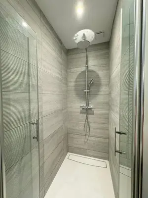 Salle de bains dans l'établissement Appartement Cosy en Centre-Ville