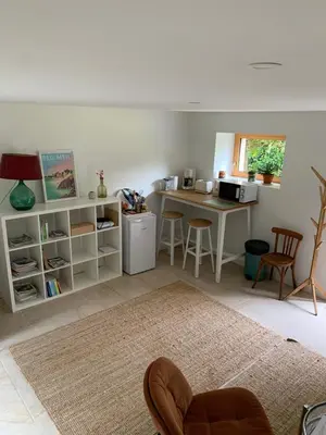 Cuisine ou kitchenette dans l'établissement Chez Cedric & Emmanuelle